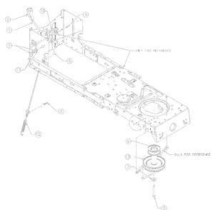 Manual Pto Diagram and Parts List for 13AM77SSA00 2023 Yard Machines Lawn Tractor